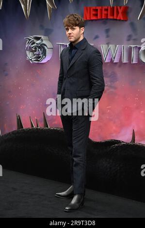 London, Großbritannien. Juni 28 2023. Joey Batey besucht die britische Premiere der WITCHER Staffel 3 im Now Building, Centre Point, St Giles Square, London, Großbritannien. Kredit: Siehe Li/Picture Capital/Alamy Live News Stockfoto