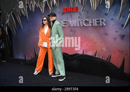 London, Großbritannien. Juni 28 2023. Julia Varvara und Adam Morse besuchen die britische Premiere DER WITCHER Staffel 3 im Now Building, Centre Point, St Giles Square, London, Großbritannien. Kredit: Siehe Li/Picture Capital/Alamy Live News Stockfoto