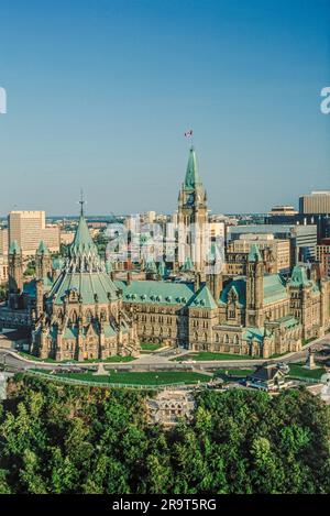 Luftaufnahme von Ottawa und Umgebung, Ontario, Kanada Stockfoto