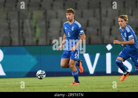 Matteo Lovato (Italien U21) Während des UEFA under 21 Championship Georgia-Romania 2023 zwischen Italien 0-1 Nowey in der Cluj Arena am 28. Juni 2023 in Cluj-Napoca, Rumänien. (Foto: Maurizio Borsari/AFLO) Stockfoto