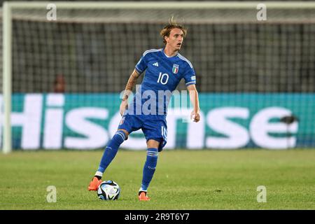 Nicolo Rovella (Italien U21) Während des UEFA under 21 Championship Georgia-Romania 2023 zwischen Italien 0-1 Nowey in der Cluj Arena am 28. Juni 2023 in Cluj-Napoca, Rumänien. (Foto: Maurizio Borsari/AFLO) Stockfoto