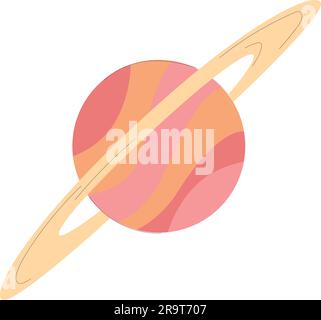 Isolierter farbiger Planetensymbol - Vektor Stock Vektor