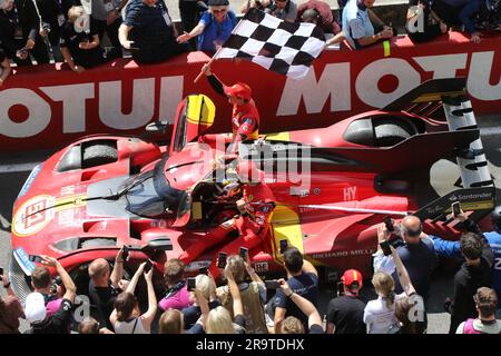 Le Mans 2023. Jahrtausendsieger ferrari 499P Hypercar Nummer 51 Stockfoto