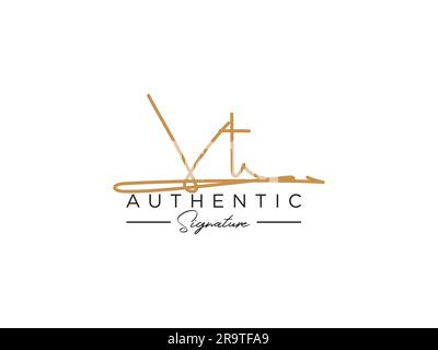 Vektor für VT-Logo-Vorlage. Stock Vektor