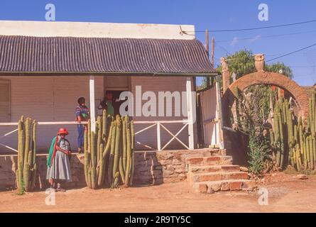 Das Owl House Museum im Dorf Nieu Bethesda in der Great Karoo, östliche Kap-Provinz, Südafrika. Stockfoto