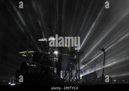 Rom, Italien. 24. Juni 2023. Sam Fogarino während der INTERPOL Tour 2023, im Auditorium Parco della Musica, 28. Juni 2023, Rom, Italien. (Foto: Domenico Cippitelli/NurPhoto) Kredit: NurPhoto SRL/Alamy Live News Stockfoto