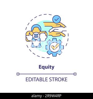 Symbol für das Equity-Konzept Stock Vektor