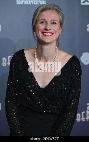 Köln, Deutschland. 28. Juni 2023. Sportlerin Britta Heidemann kommt zur Premiere von Berlin, der Großen Show der Goldenen 20s, auf dem Sommerfestival 34. in der Kölner Philharmonie. Kredit: Horst Galuschka/dpa/Alamy Live News Stockfoto