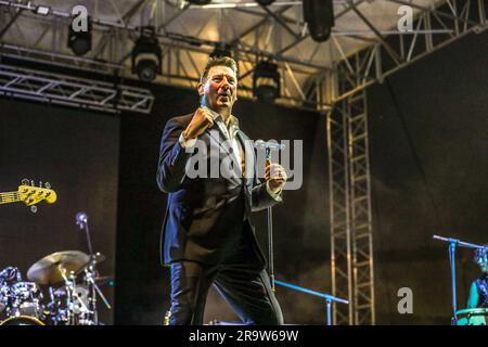 Lazzaretto , Bergamo, Italien, 28. Juni 2023, Tony Hadley während Tony Hadley - Musikkonzert Stockfoto