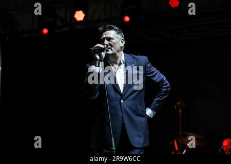 Lazzaretto , Bergamo, Italien, 28. Juni 2023, Tony Hadley während Tony Hadley - Musikkonzert Stockfoto