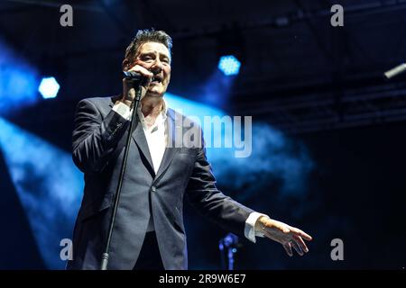 Lazzaretto , Bergamo, Italien, 28. Juni 2023, Tony Hadley während Tony Hadley - Musikkonzert Stockfoto