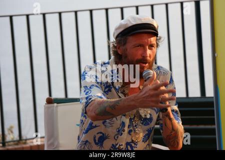 Lorenzo Cherubini (Jovanotti) ein Capri al Festival Le Conversazioni Stockfoto