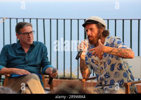 Lorenzo Cherubini (Jovanotti) ein Capri al Festival Le Conversazioni Stockfoto