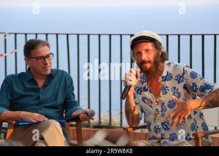 Lorenzo Cherubini (Jovanotti) ein Capri al Festival Le Conversazioni Stockfoto