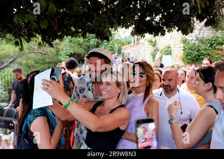 Lorenzo Cherubini (Jovanotti) ein Capri al Festival Le Conversazioni Stockfoto