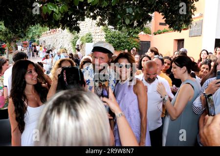 Lorenzo Cherubini (Jovanotti) ein Capri al Festival Le Conversazioni Stockfoto