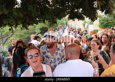 Lorenzo Cherubini (Jovanotti) ein Capri al Festival Le Conversazioni Stockfoto