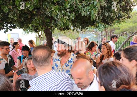 Lorenzo Cherubini (Jovanotti) ein Capri al Festival Le Conversazioni Stockfoto