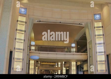 Liste der Gewinner des Academy Award für das Beste Picture Dolby Theatre 6801 Hollywood Boulevard Los Angeles Kalifornien USA auf Art-Deco-Kolumnen Stockfoto