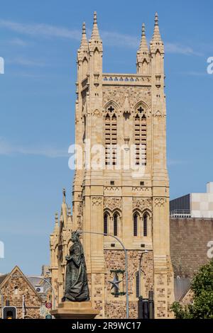 Glockenturm St Francis Xavier Cathedral in Adelaide, Südaustralien. Stockfoto