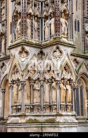 Wells Cathedral Wells, Somerset Stockfoto