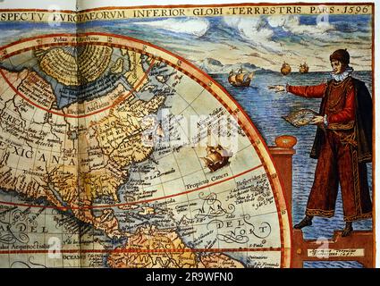 Vespucci, Amerigo, 9.3.1454 - 22,2.1512, italienischer Navigator, volle Länge, ADDITIONAL-RIGHTS-CLEARANCE-INFO-NOT-AVAILABLE Stockfoto