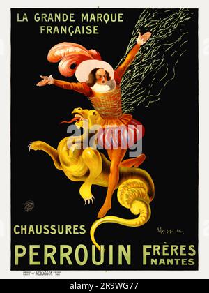 Chausseys Perrouin Frères, Nantes. La grande Marque Francoise von Leonetto Cappiello (1875-1942). Poster wurde 1909 in Frankreich veröffentlicht. Stockfoto