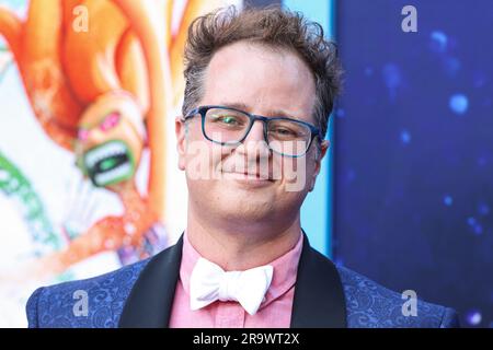 Hollywood, Usa. 28. Juni 2023. Der Filmproduzent Elliott DiGuiseppi trifft am 28. Juni 2023 auf dem IMAX des TCL Chinese Theatre in Hollywood, Los Angeles, Kalifornien, USA auf der Los Angeles Premiere von Universal Pictures and DreamWorks Animation „Ruby Gillman: Teenage Kraken“ ein. (Foto: Xavier Collin/Image Press Agency) Kredit: Image Press Agency/Alamy Live News Stockfoto