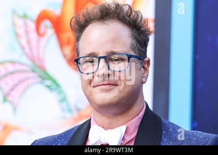 Hollywood, Usa. 28. Juni 2023. Der Filmproduzent Elliott DiGuiseppi trifft am 28. Juni 2023 auf dem IMAX des TCL Chinese Theatre in Hollywood, Los Angeles, Kalifornien, USA auf der Los Angeles Premiere von Universal Pictures and DreamWorks Animation „Ruby Gillman: Teenage Kraken“ ein. (Foto: Xavier Collin/Image Press Agency) Kredit: Image Press Agency/Alamy Live News Stockfoto