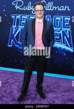 Hollywood, Usa. 28. Juni 2023. Der Filmproduzent Elliott DiGuiseppi trifft am 28. Juni 2023 auf dem IMAX des TCL Chinese Theatre in Hollywood, Los Angeles, Kalifornien, USA auf der Los Angeles Premiere von Universal Pictures and DreamWorks Animation „Ruby Gillman: Teenage Kraken“ ein. (Foto: Xavier Collin/Image Press Agency) Kredit: Image Press Agency/Alamy Live News Stockfoto