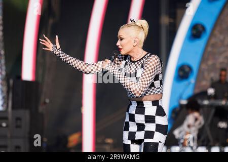 Gwen Stefani tritt im BST Hyde Park 2023 auf. Bild aufgenommen am 25. Juni 2023. Stockfoto