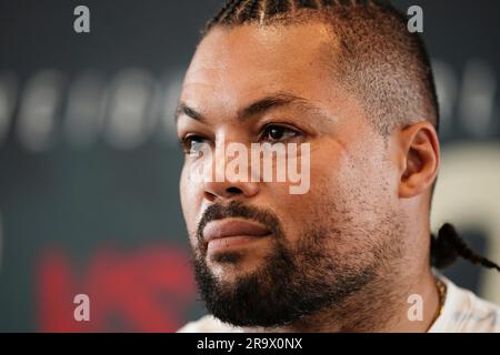 Joe Joyce während einer Pressekonferenz in den TalkSport Studios, London. Foto: Donnerstag, 29. Juni 2023. Stockfoto