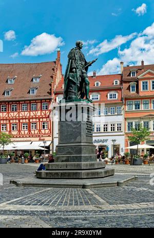 Denkmal für Prinz Albert von Sachsen-Coburg und Gotha, Marktplatz, Coburg, Bayern, Deutschland Stockfoto