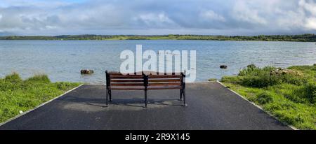 Lake Panorama, Lough Rea, Loughrea, Galway, Irland Stockfoto