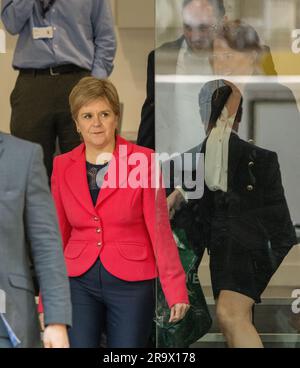 London, Großbritannien. 29. Juni 2023. Nicola Sturgeon, ehemaliger erster Minister Schottlands, verlässt die Covid-19-Untersuchung nach der Aussage. Kredit: Ian Davidson/Alamy Live News Stockfoto