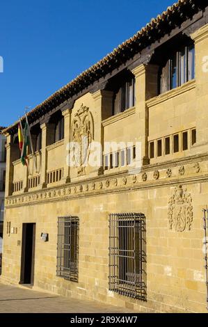 Old Metzger's Shop 'Antigua Carniceria', Plaza del Populo, Baeza, Jaen, Andalusien, Spanien Stockfoto