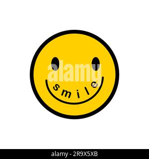 Smile Vector Template Design Illustration Stock Vektor