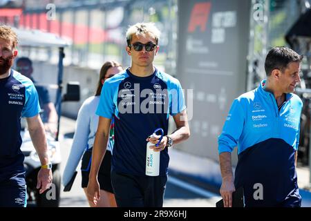 Spielberg, Autriche. 29. Juni 2023. ALBON Alexander (tha), Williams Racing FW45, Porträt während der Formel 2023, Rolex Grosser Preis von Osterreich, 1. Grand Prix, 2023. Runde der Formel-9.-Weltmeisterschaft 2023 vom 30. Juni bis 2. Juli 2023 auf dem Red Bull Ring, in Spielberg, Österreich - Foto Florent Gooden/DPPI Gutschrift: DPPI Media/Alamy Live News Stockfoto