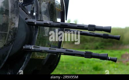 Die Handley Page Halifax ist ein viermotoriger schwerer Bombenleger der britischen Royal Air Force aus dem Zweiten Weltkrieg. Stockfoto