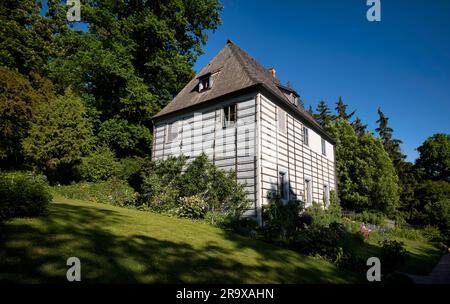 Gartenhaus von Johann Wolfgang von Goethe, Goethes Gartenhaus, Park an der Ilm, Weimar, Thüringen, Deutschland Stockfoto