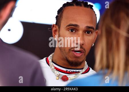 Spielberg, Österreich. 29. Juni 2023. Lewis Hamilton (GBR) Mercedes AMG F1. 29.06.2023. Formel-1-Weltmeisterschaft, Rd 10, Österreichischer Grand Prix, Spielberg, Österreich, Vorbereitungstag. Das Foto sollte wie folgt lauten: XPB/Press Association Images. Kredit: XPB Images Ltd/Alamy Live News Stockfoto