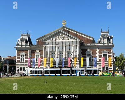 Amsterdam, Niederlande. 23. Juni 2023. Der königliche Konzertsaal im Zentrum von Amsterdam. Hochwertiges Foto Stockfoto