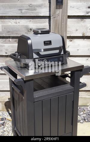 Ninja Woodfire BBQ Smoker Oven Grill Health Airfryer. Stockfoto