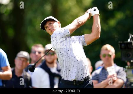 Dänemarks Thorbjorn Olesen holt sich tagsüber einen der britischen Betfred Masters am Belfry, Sutton Coldfield, den 6. Platz. Foto: Donnerstag, 29. Juni 2023. Stockfoto