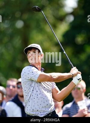Dänemarks Thorbjorn Olesen holt sich tagsüber einen der britischen Betfred Masters am Belfry, Sutton Coldfield, den 6. Platz. Foto: Donnerstag, 29. Juni 2023. Stockfoto