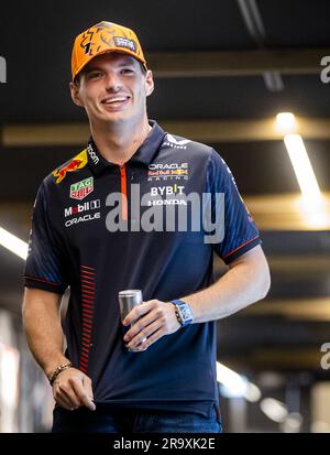 SPIELBERG - Max Verstappen (Red Bull Racing) während des Medientags im Vorfeld des österreichischen Großen Preises am Red Bull Ring am 29. Juni 2023 in Spielberg, Österreich. ANP SEM VAN DER WAL Stockfoto