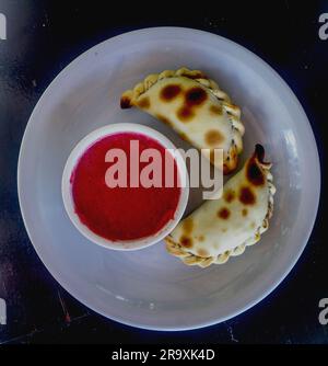 Traditionelle Fleischempanada aus Salta Stockfoto