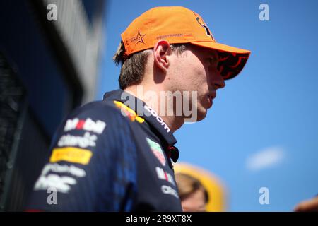 Spielberg, Österreich. 29. Juni 2023, Spielberg, Spielberg. 29. Juni 2023. Max Verstappen von Red Bull Racing in der Vorschau vor dem F1 Grand Prix von Österreich auf dem Red Bull Ring am 29. Juni 2023 in Spielberg, Österreich. Kredit: Marco Canoniero/Alamy Live News Stockfoto