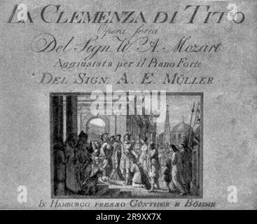 Theater/Theater, Oper, "La clemenza di Tito", von Wolfgang Amadeus Mozart, Libretto: Caterino Mazzola, URHEBERRECHT DES KÜNSTLERS MUSS NICHT GEKLÄRT WERDEN Stockfoto