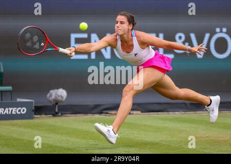 Bad Homburg, Deutschland. 29. Juni 2023. Tennis, WTA Tour, Singles, Frauen, Viertelfinale, Masarova (Spanien) - Navarro (USA): Emma Navarro muss strecken, kämpft Kredit: Joaquim Ferreira/dpa/Alamy Live News Stockfoto